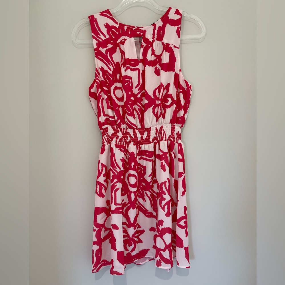 NWT Collective Concepts Pink Floral‎ Summer Dress Size M Boho Feminine
